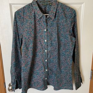 Eddie Bauer Button Down Shirt Size XL top blouse